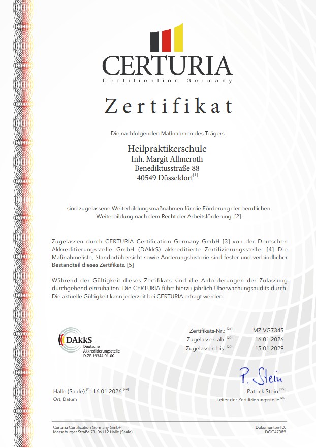 Heilpraktiker Ausbildung AZAV